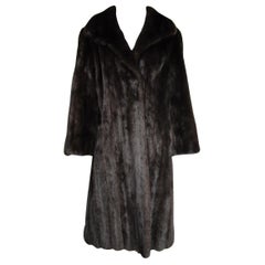 Used Dark Ranch Mink Coat Medium 