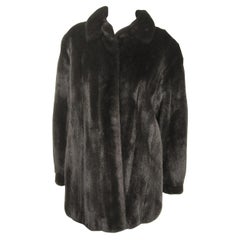 Dark Ranch Mink Jacket Coat Giorgio Sant' Angelo