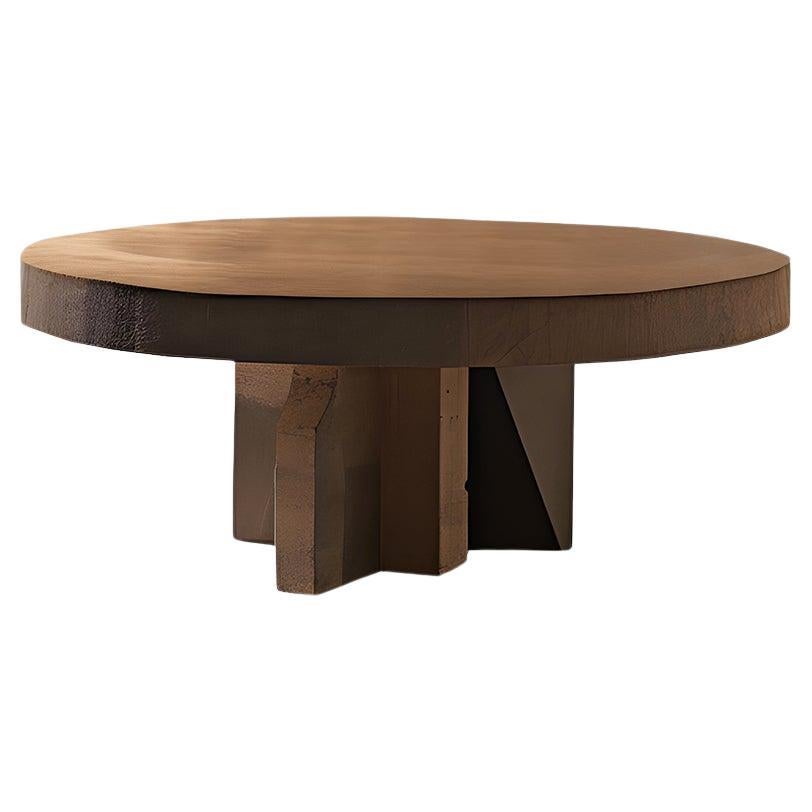 Table basse ronde teinte rouge foncé Eclipse Fundamenta 39 par NONO