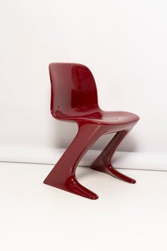 Dark Red Wine Kangaroo Chair Designed by Ernst Moeckl, Germany, 1968