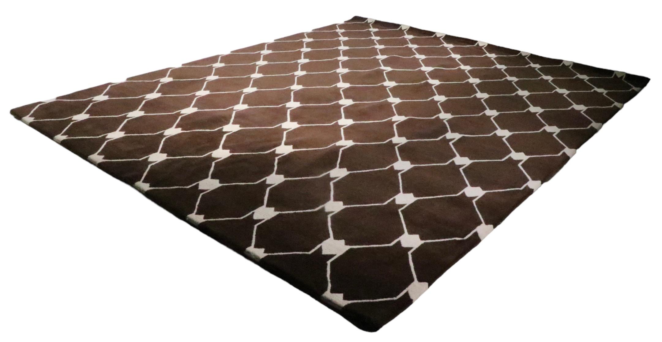 Dunkeler Rif Thick Pile Teppich aus Nepal, hergestellt in Nepal für The Rug Company  im Angebot 3