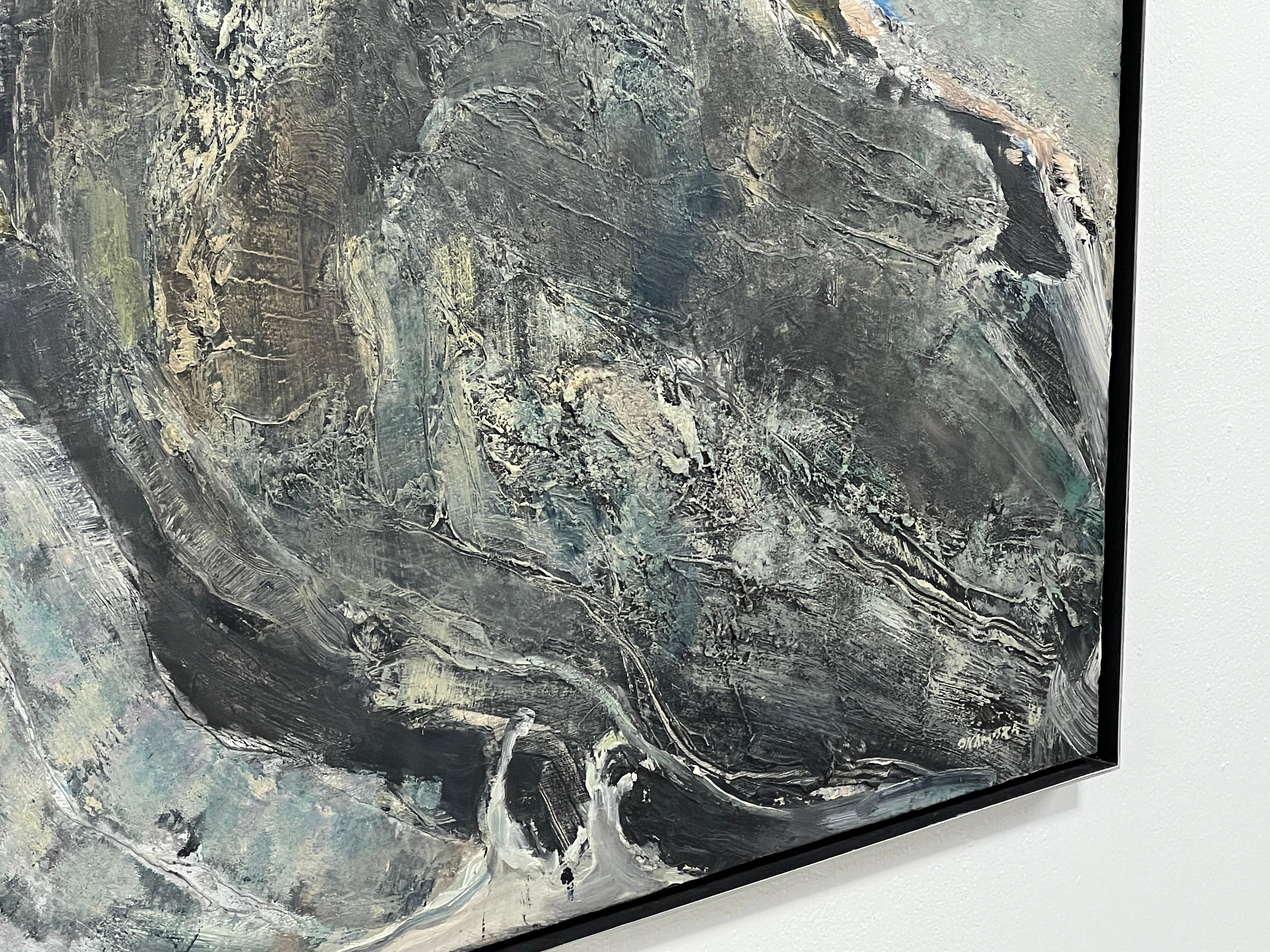 'Dark Rock' Abstract Painting by Arthur Okamura 4
