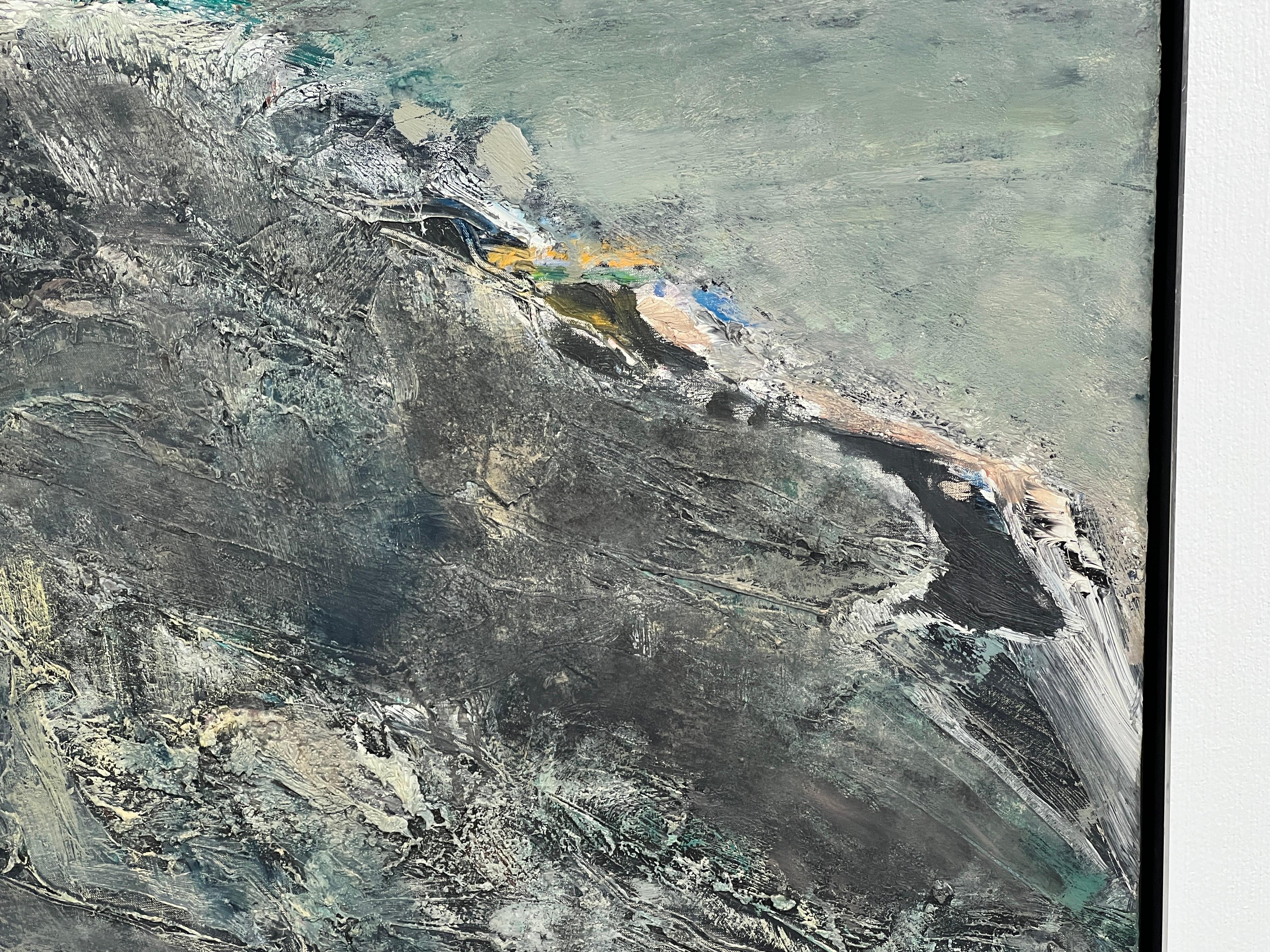 'Dark Rock' Abstract Painting by Arthur Okamura 5