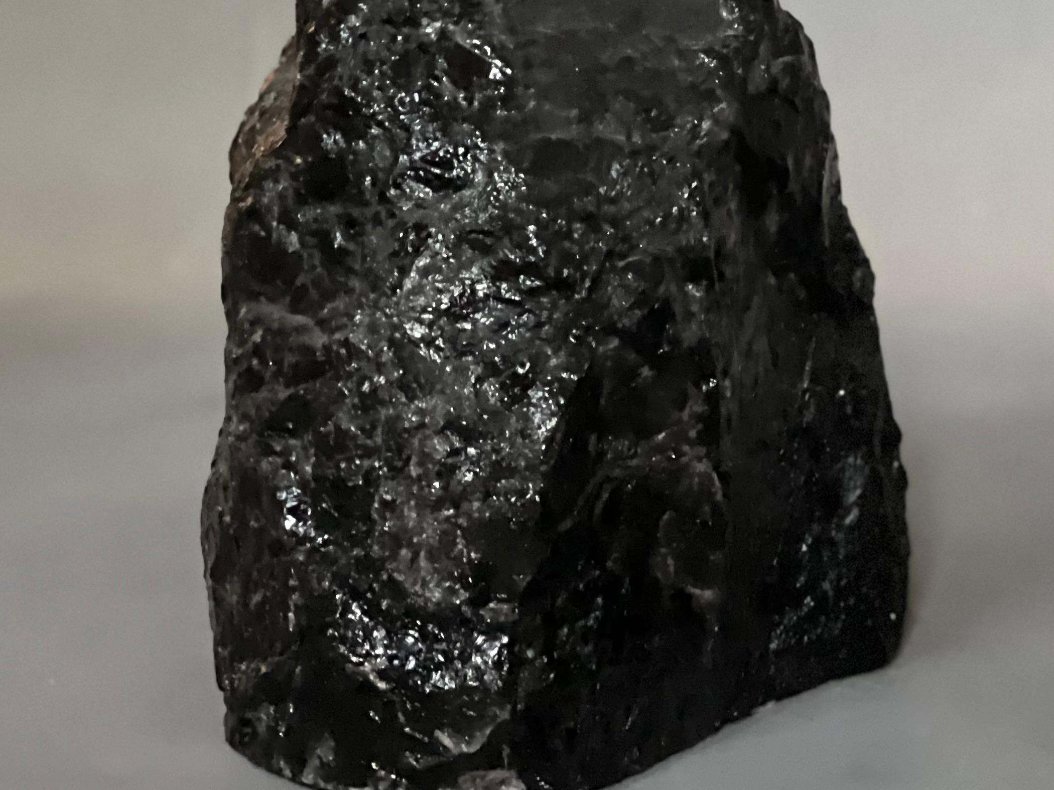 18th Century and Earlier Dark Rock Crystal Quartz Lamp by Phoenix