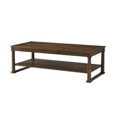 Dark Rustic Oak Coffee Table