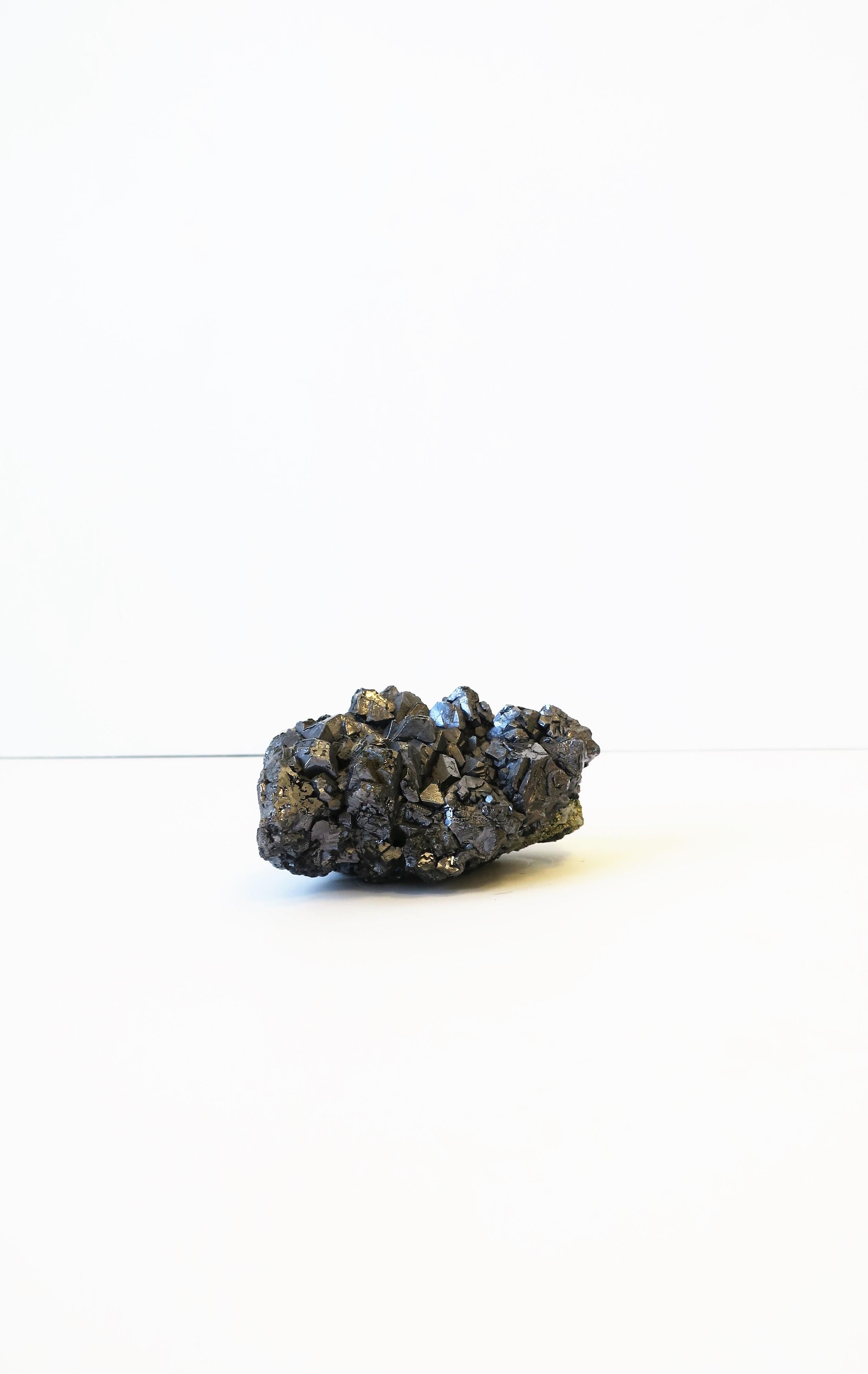 18th Century and Earlier Dark Silver Galena Natural Crystal Mineral Stone Decorative Object