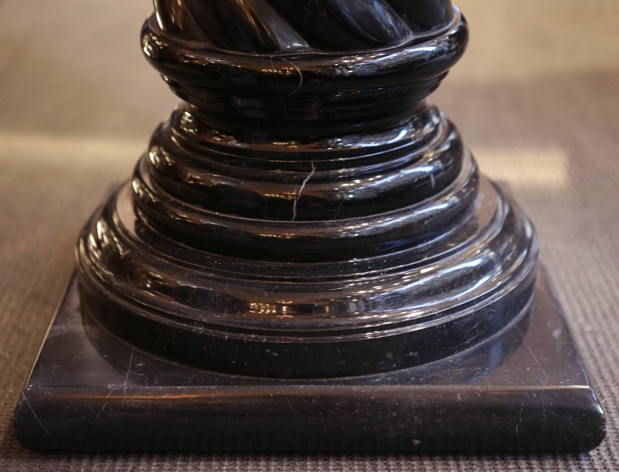 Dark Solid Marble Columns 2