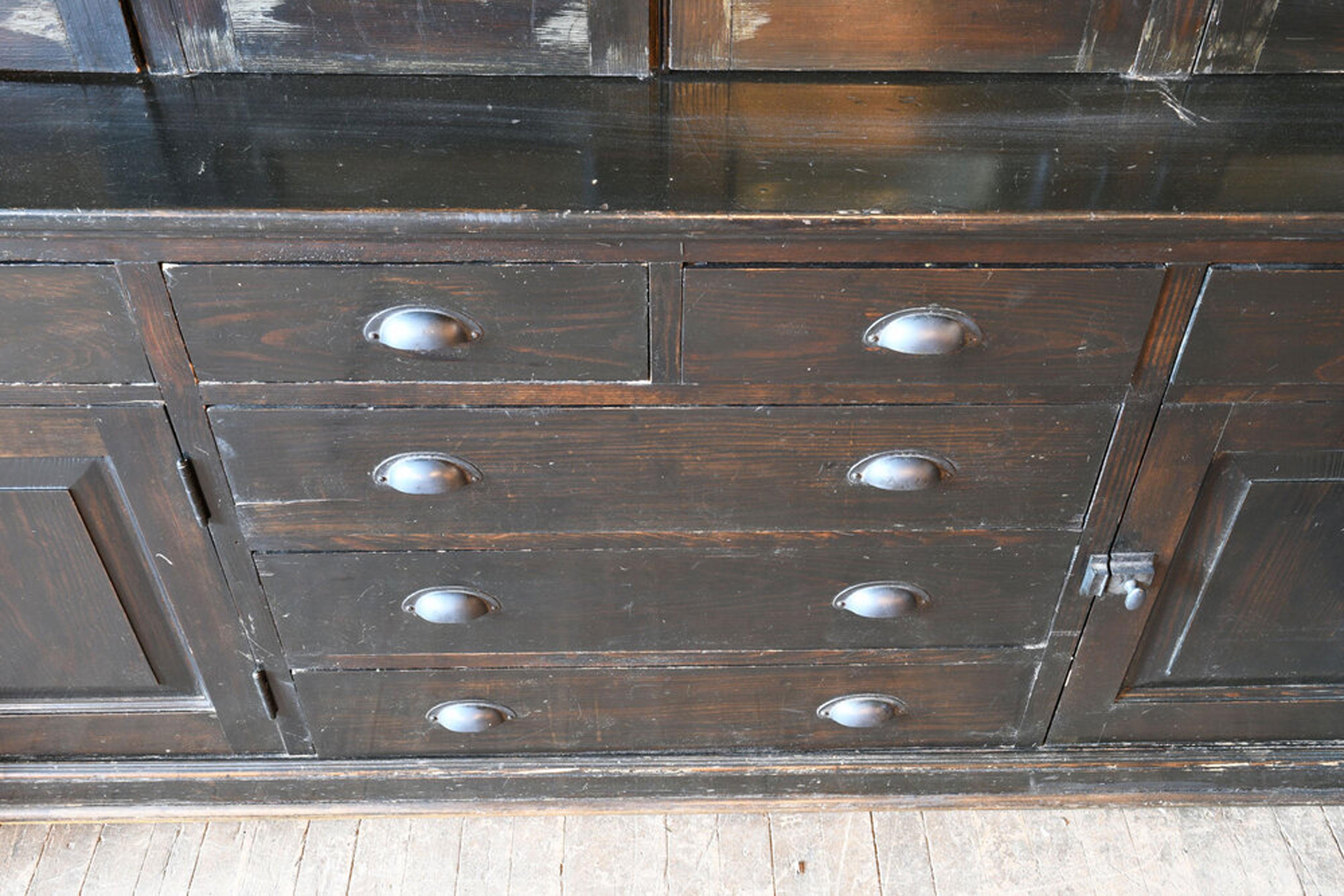 Arts and Crafts Dark Stained Butlers Pantry