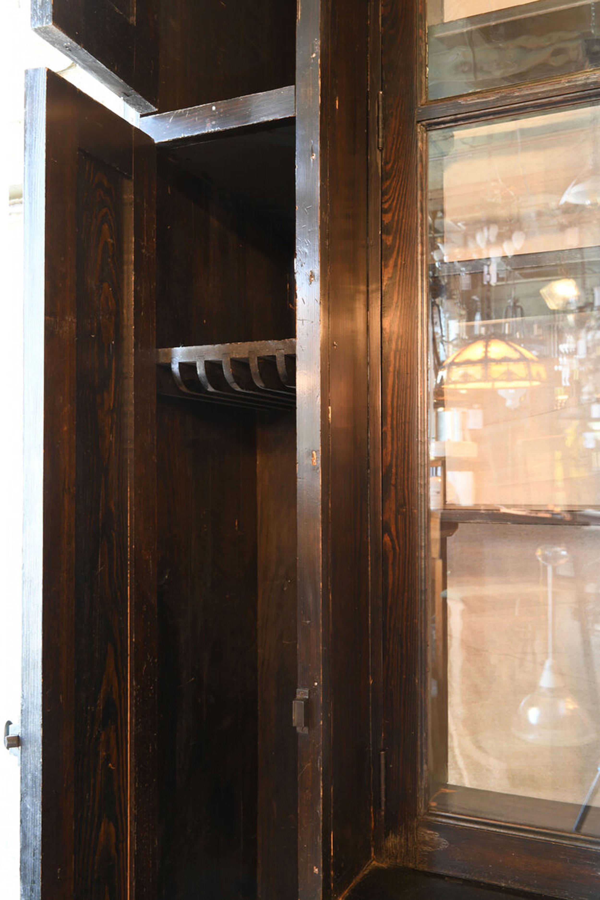 American Dark Stained Butlers Pantry