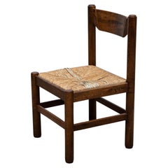 Dark Stained Vico Magistretti Style Side Chair
