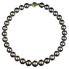 Dark Tahitian Pearl Necklace
