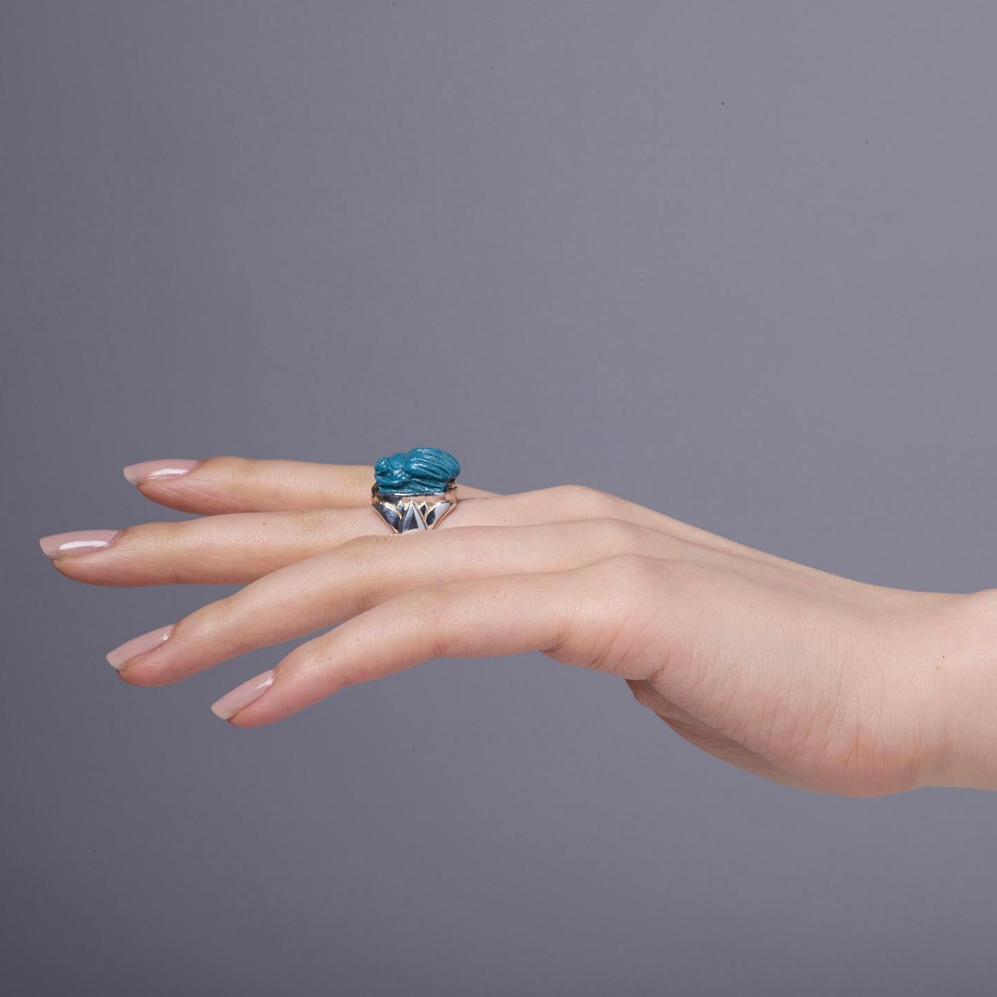 anillo escarabajo egipcio