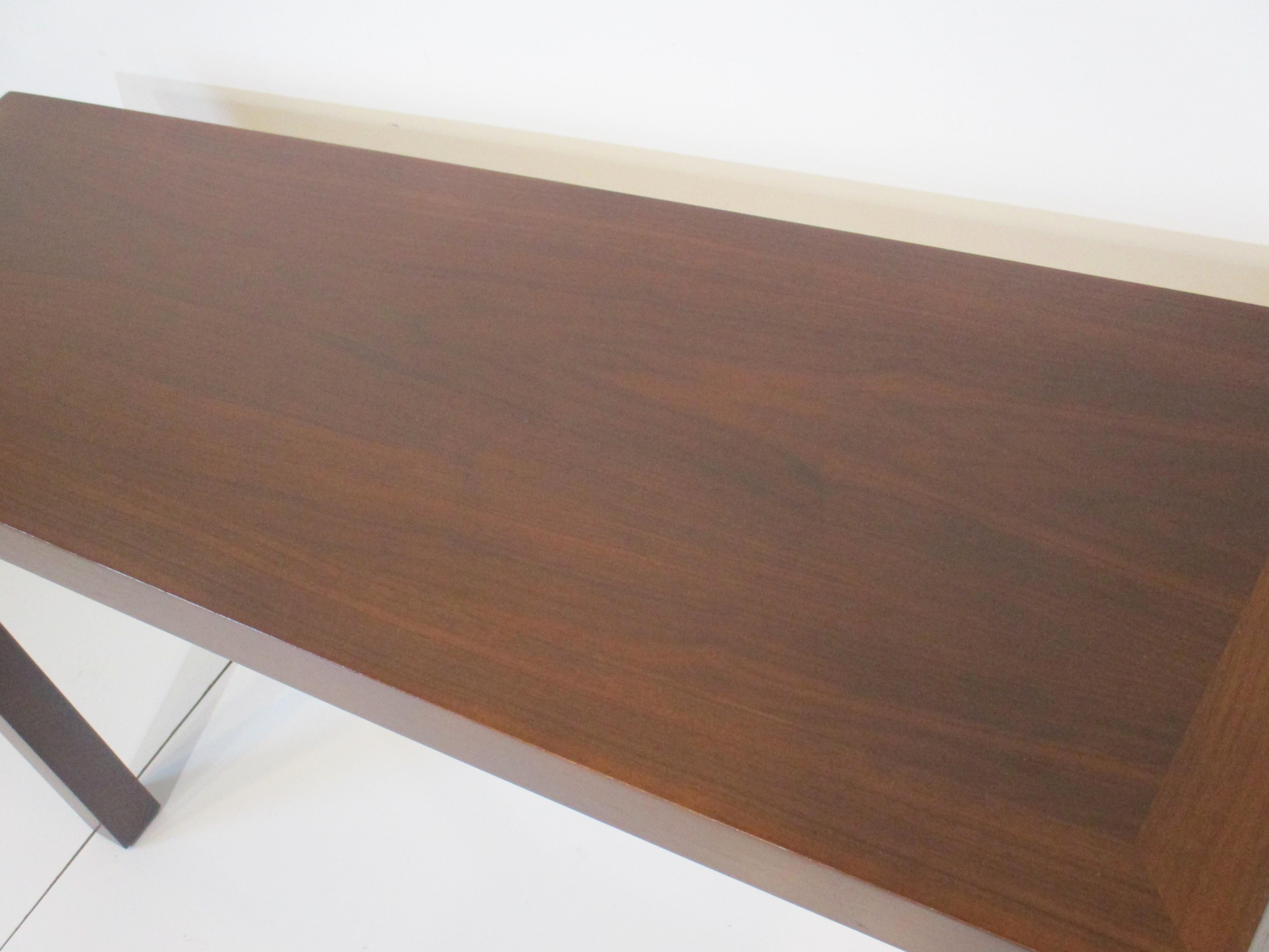 Mid-Century Modern Dark Walnut Console Table by Lane Altavista