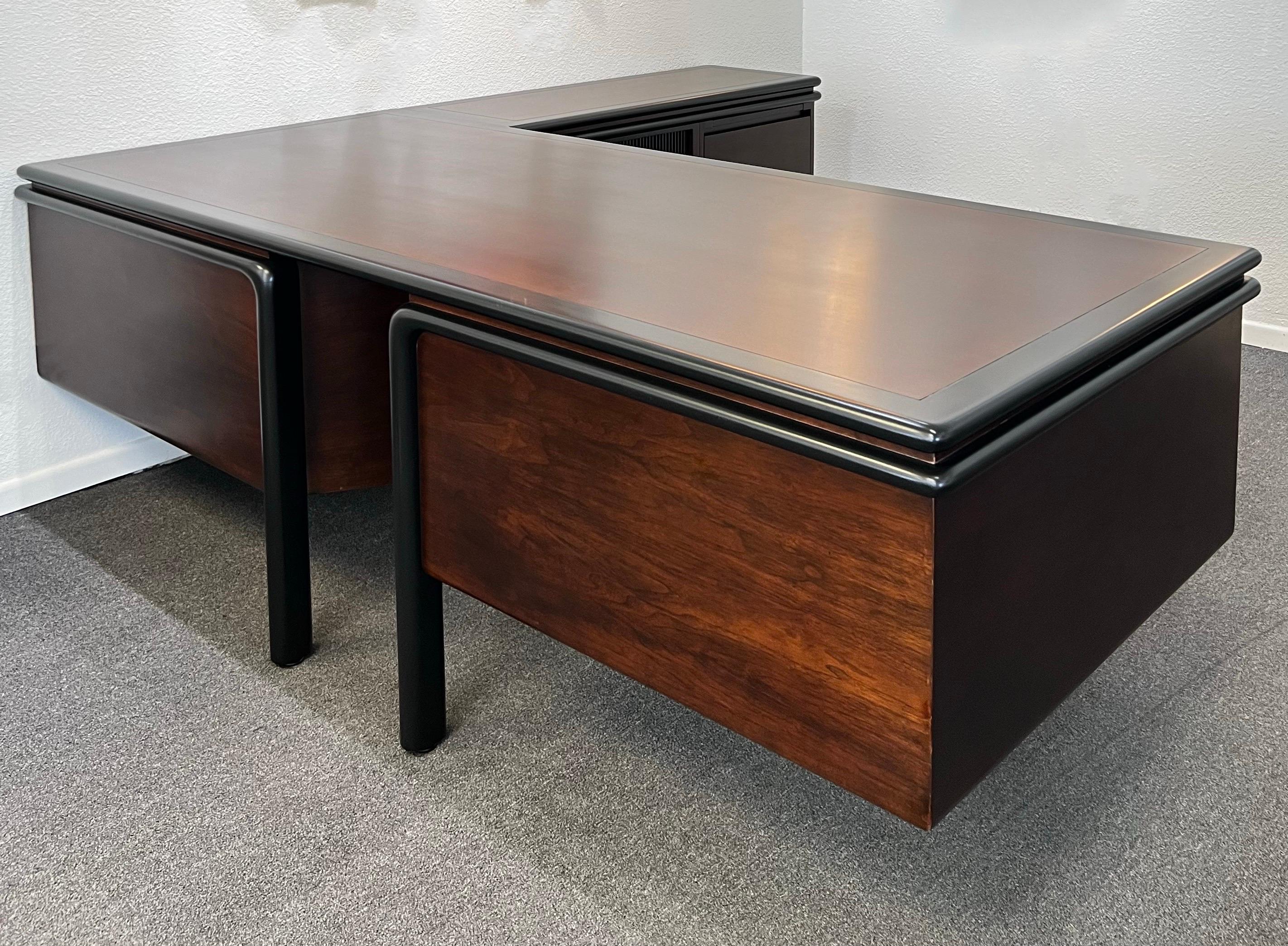 Dark Walnut Executive Desk by Monteverdi Young  For Sale 3