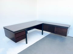 Dark Walnut Executive Desk by Monteverdi Young