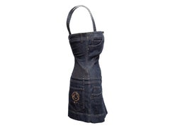 Dark Wash Alexander McQueen Denim Mini Dress Size IT 40
