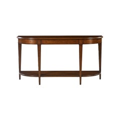 Dark Wood Traditional Console Table