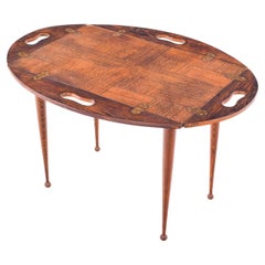 Dark Wood Tray Table in Style of Svend Langkilde