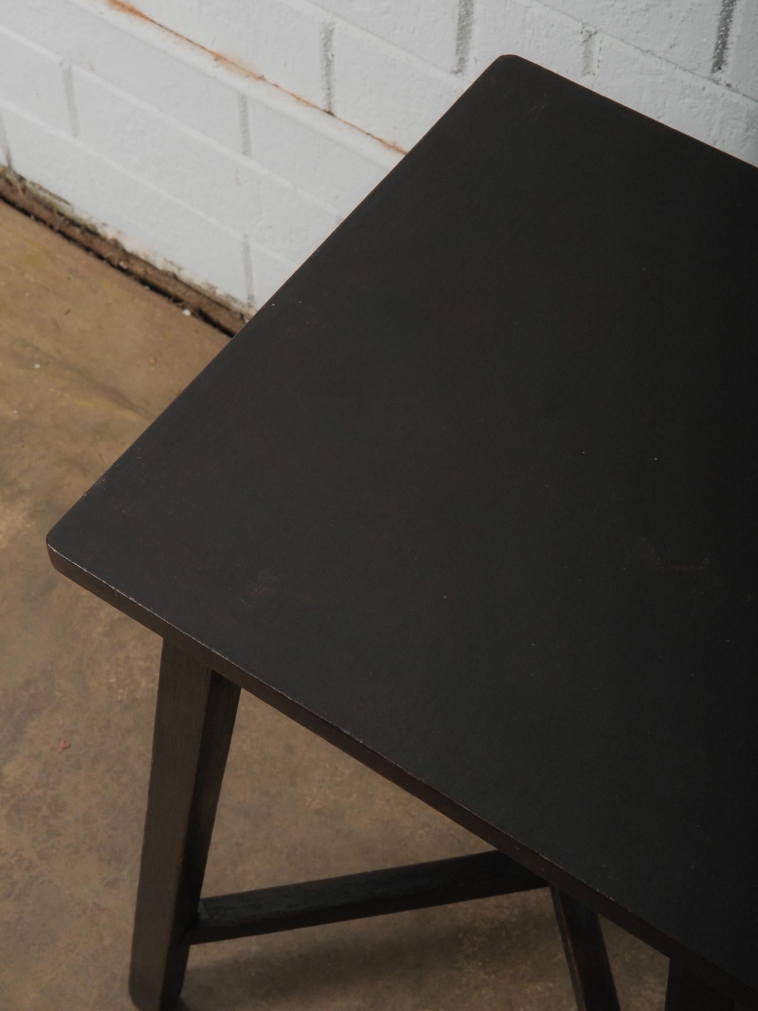 Dark Wooden Side Table For Sale 2
