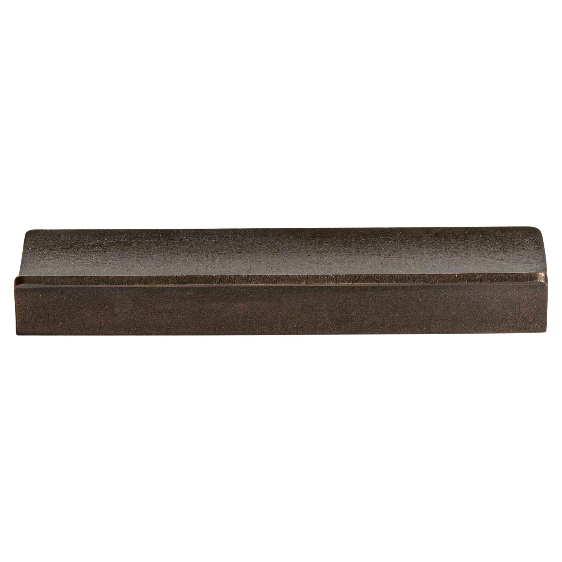 Darkened Brass Arc Pen Tray by Stem Design