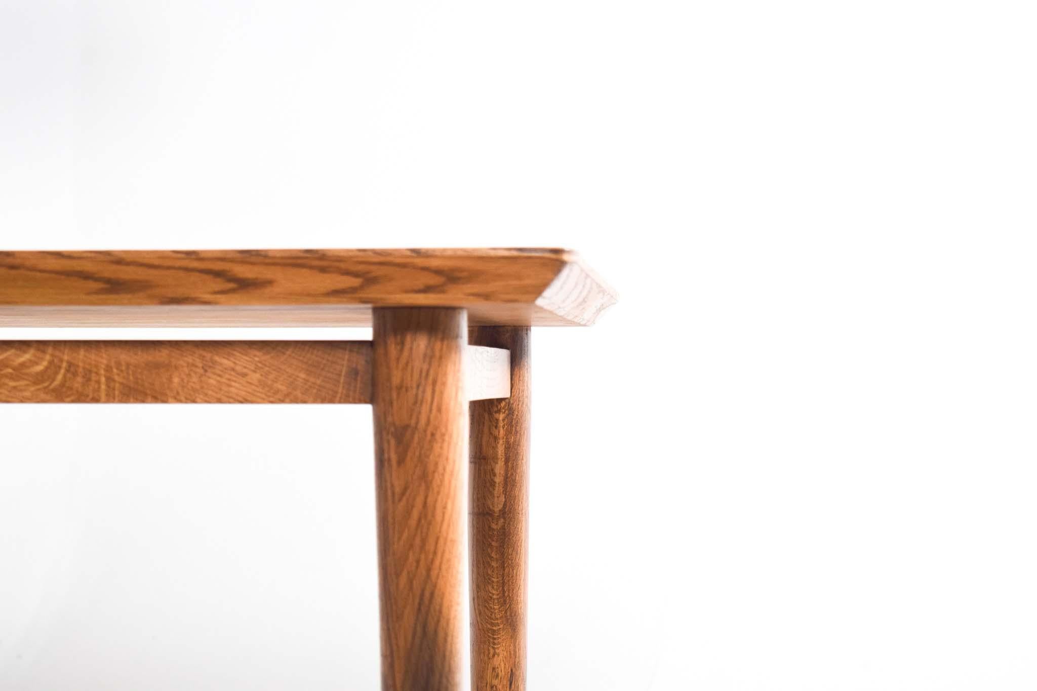 Quercia Scrivania in Oak scurito con tre cassetti Modello S1 di Dust Wood in vendita