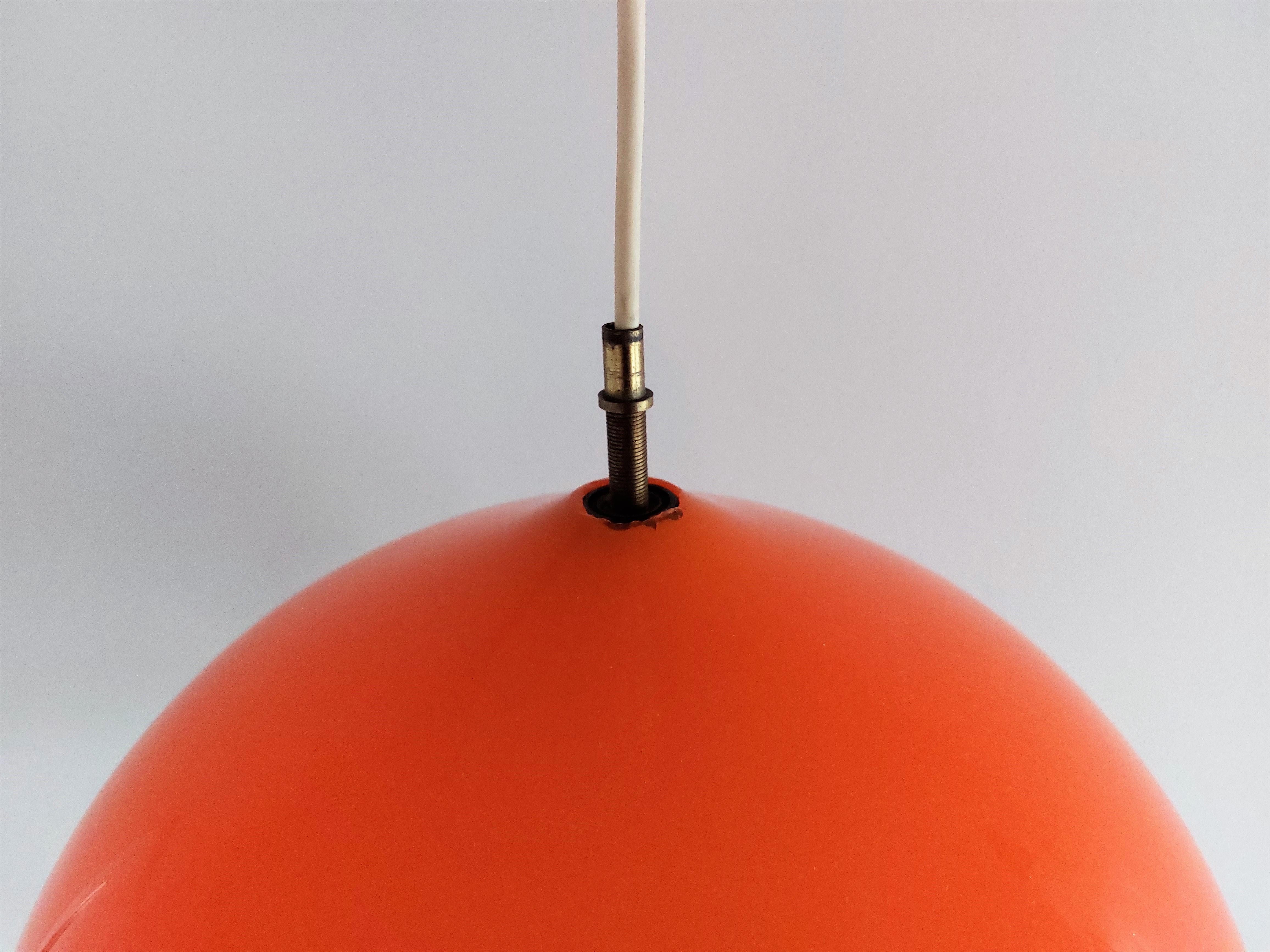 Italian Darker Orange L51 'Cipola' Pendant Lamp by Alessandro Pianon for Vistosi, Italy