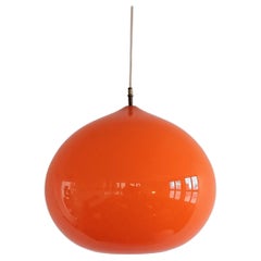 Darker Orange L51 'Cipola' Pendant Lamp by Alessandro Pianon for Vistosi, Italy