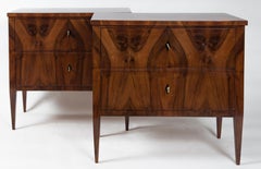 Darker Pair of Biedermeier Chest of Drawers