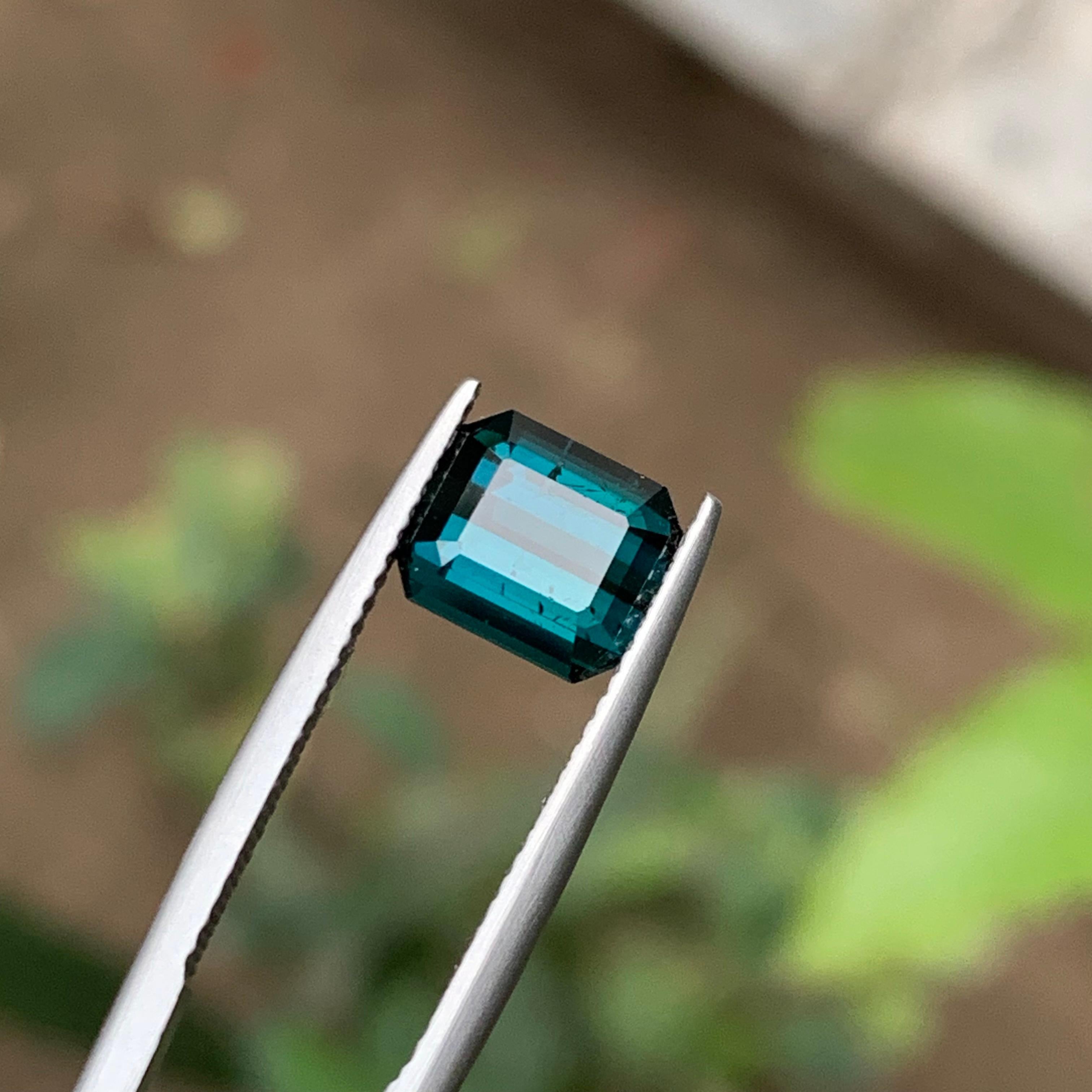 Darkish Indicolite Blue Natural Tourmaline Ring Loose Gemstone 2.65 Ct Jewelry For Sale 4