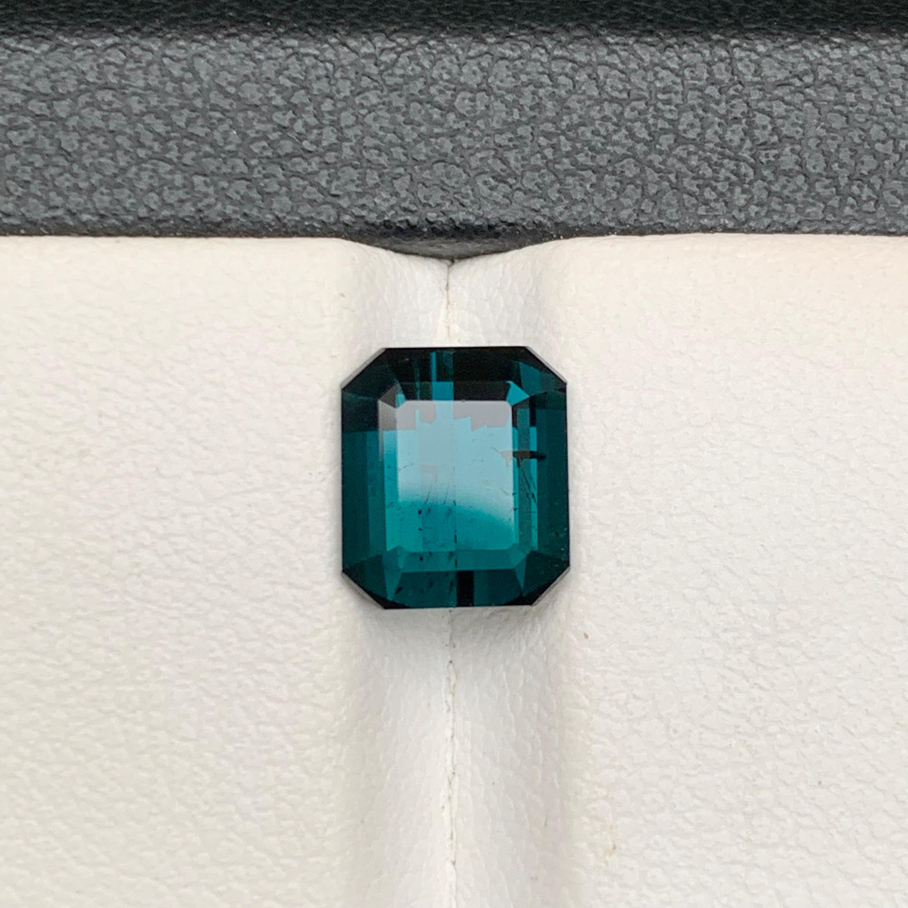 Darkish Indicolite Blue Natural Tourmaline Ring Loose Gemstone 2.65 Ct Jewelry For Sale 5