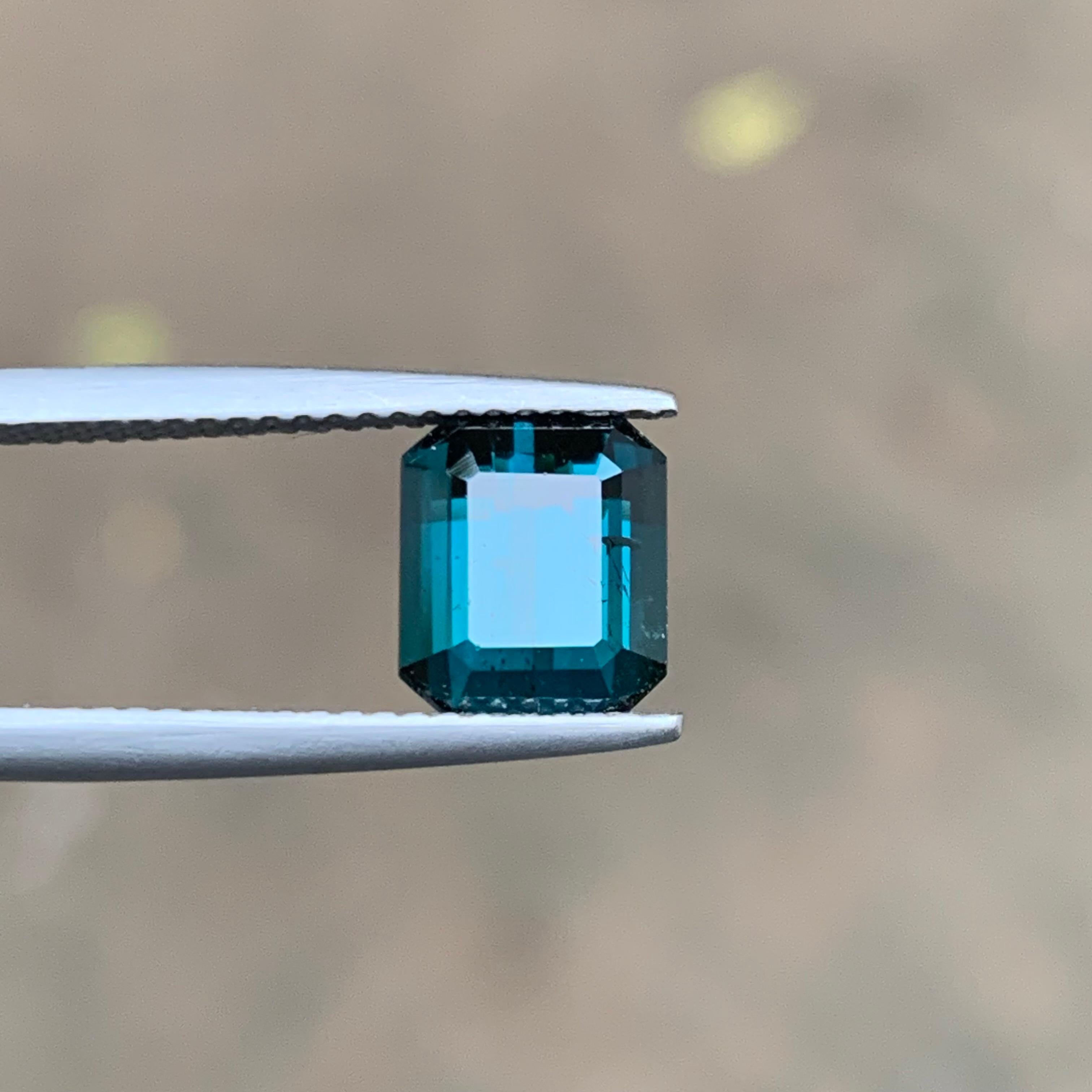 Darkish Indicolite Blue Natural Tourmaline Ring Loose Gemstone 2.65 Ct Jewelry For Sale 6
