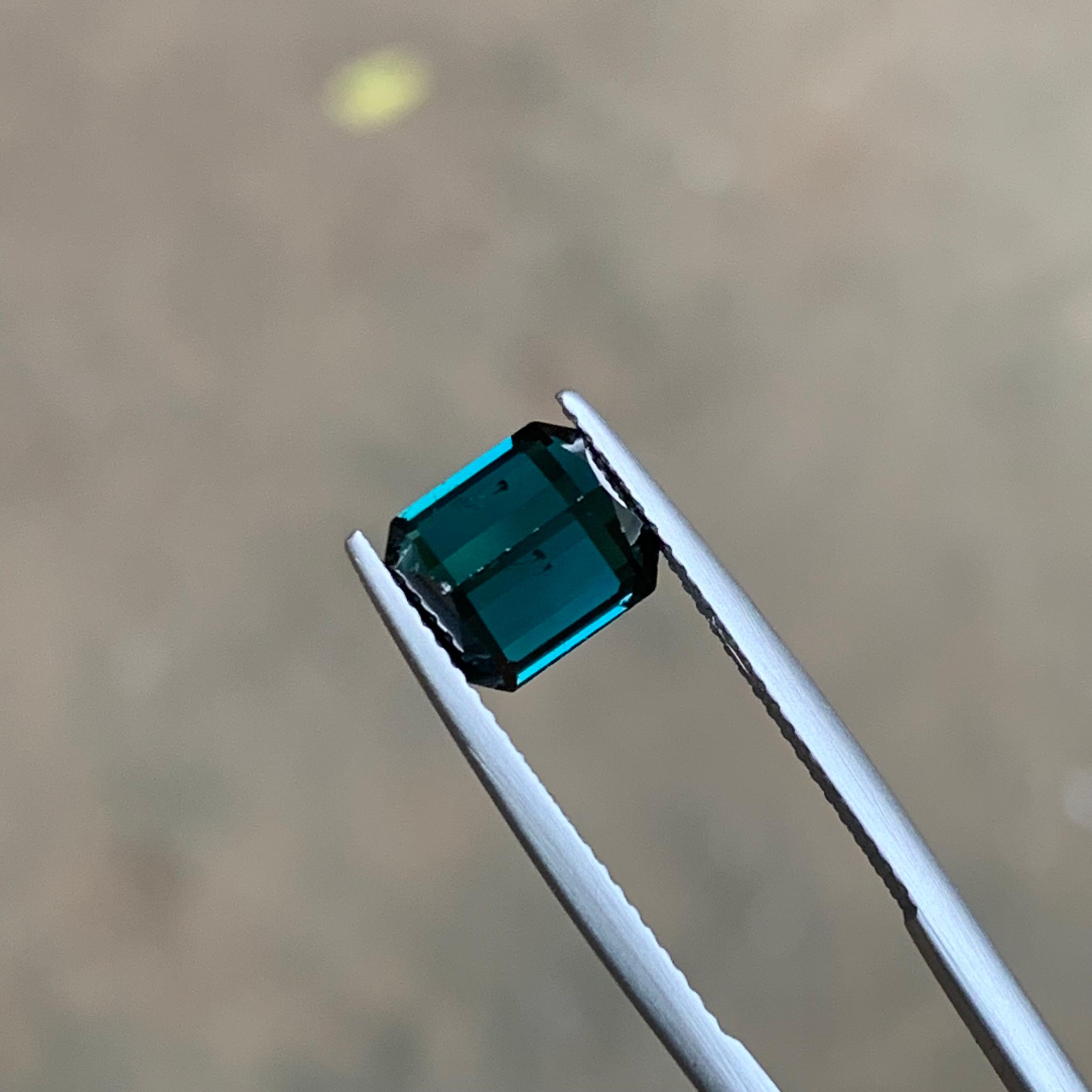 Darkish Indicolite Blue Natural Tourmaline Ring Loose Gemstone 2.65 Ct Jewelry For Sale 1
