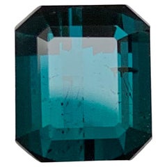 Anillo de turmalina natural azul oscuro Indicolita Piedra suelta 2,65 ct Joyería
