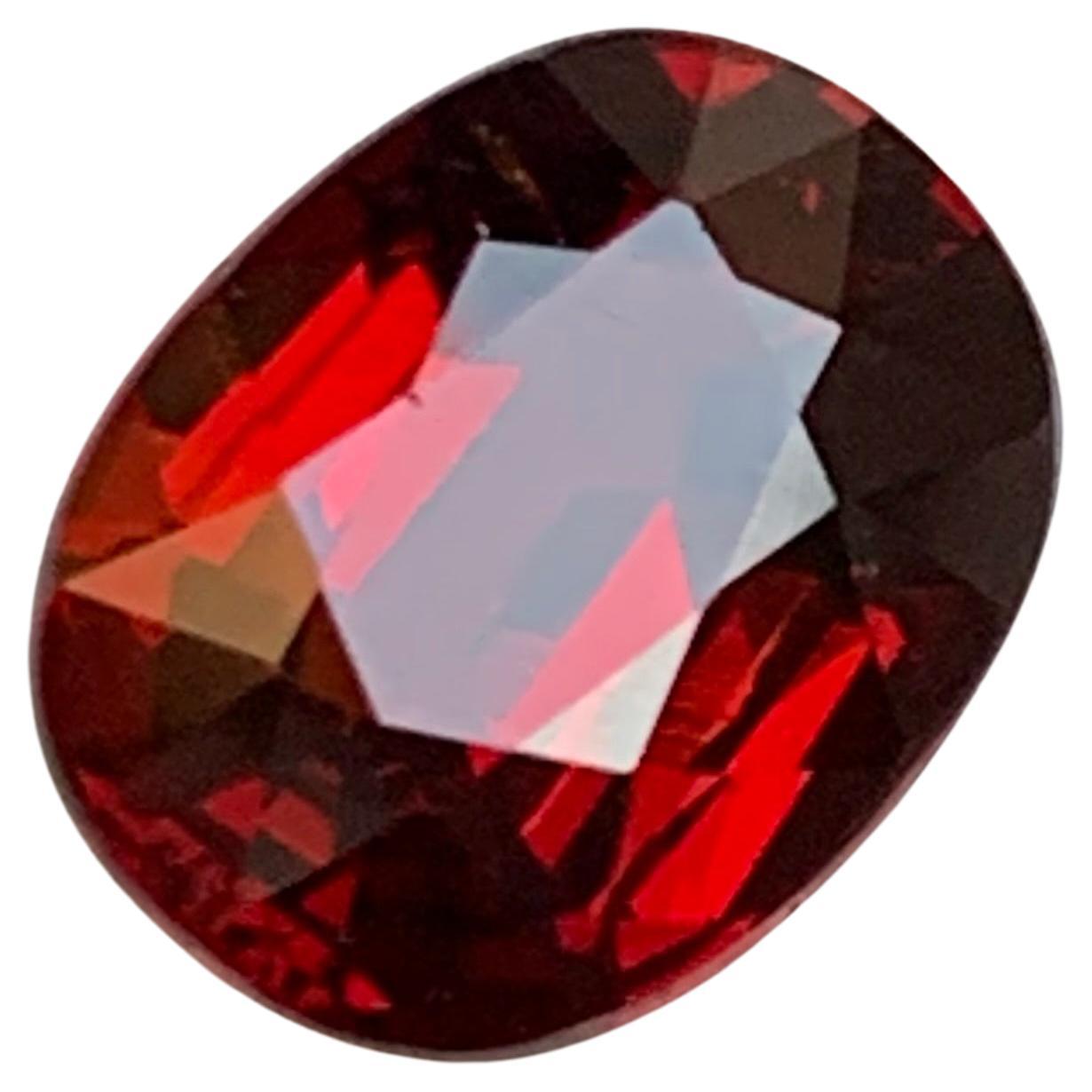 Granato rodolite rosso scuro da 3,12 carati, pietra naturale sfusa, taglio ovale per anello