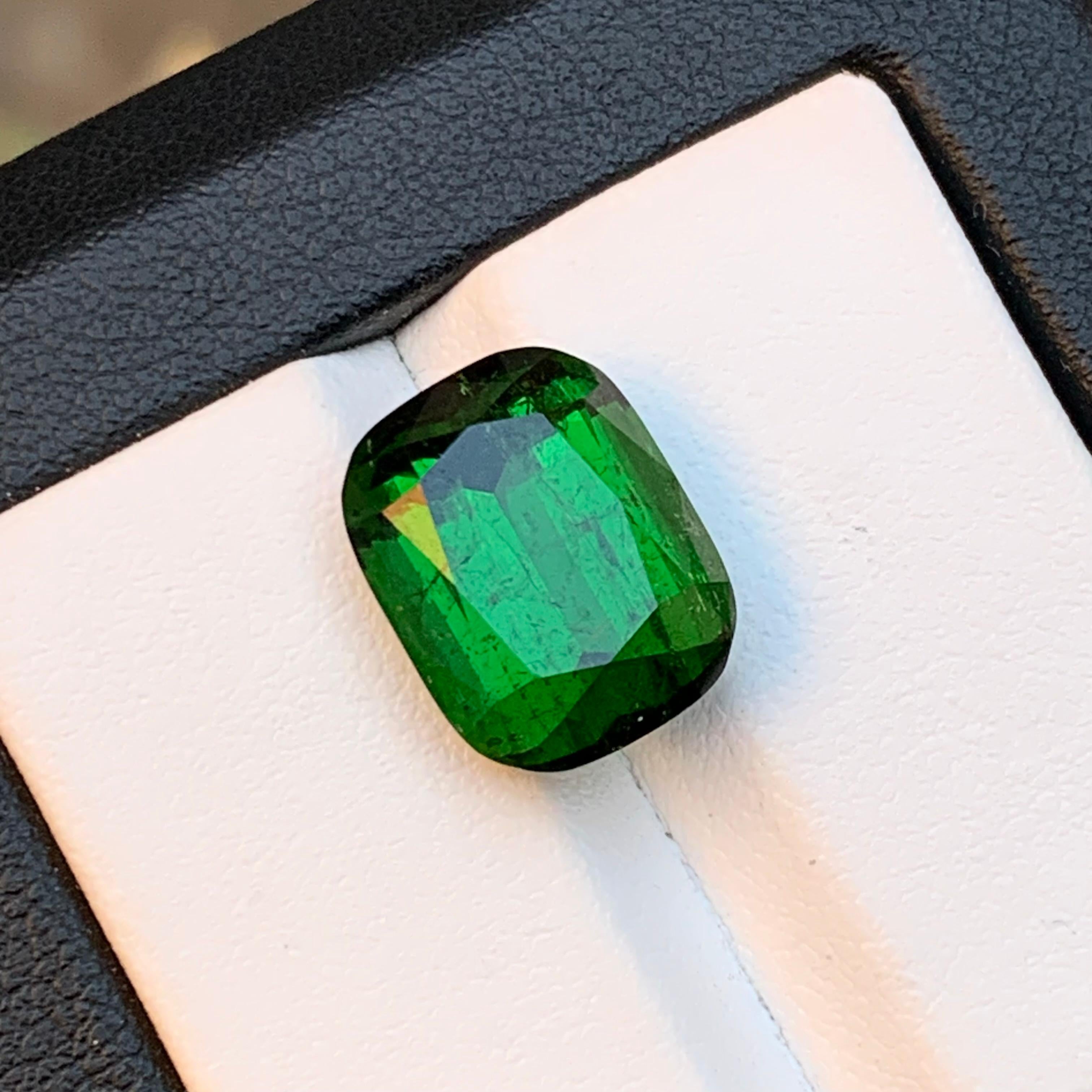 Darkish Rich Green Natürlicher Turmalin Ring, Anhänger Loser Edelstein 9,25 Ct-Jewel im Angebot 3