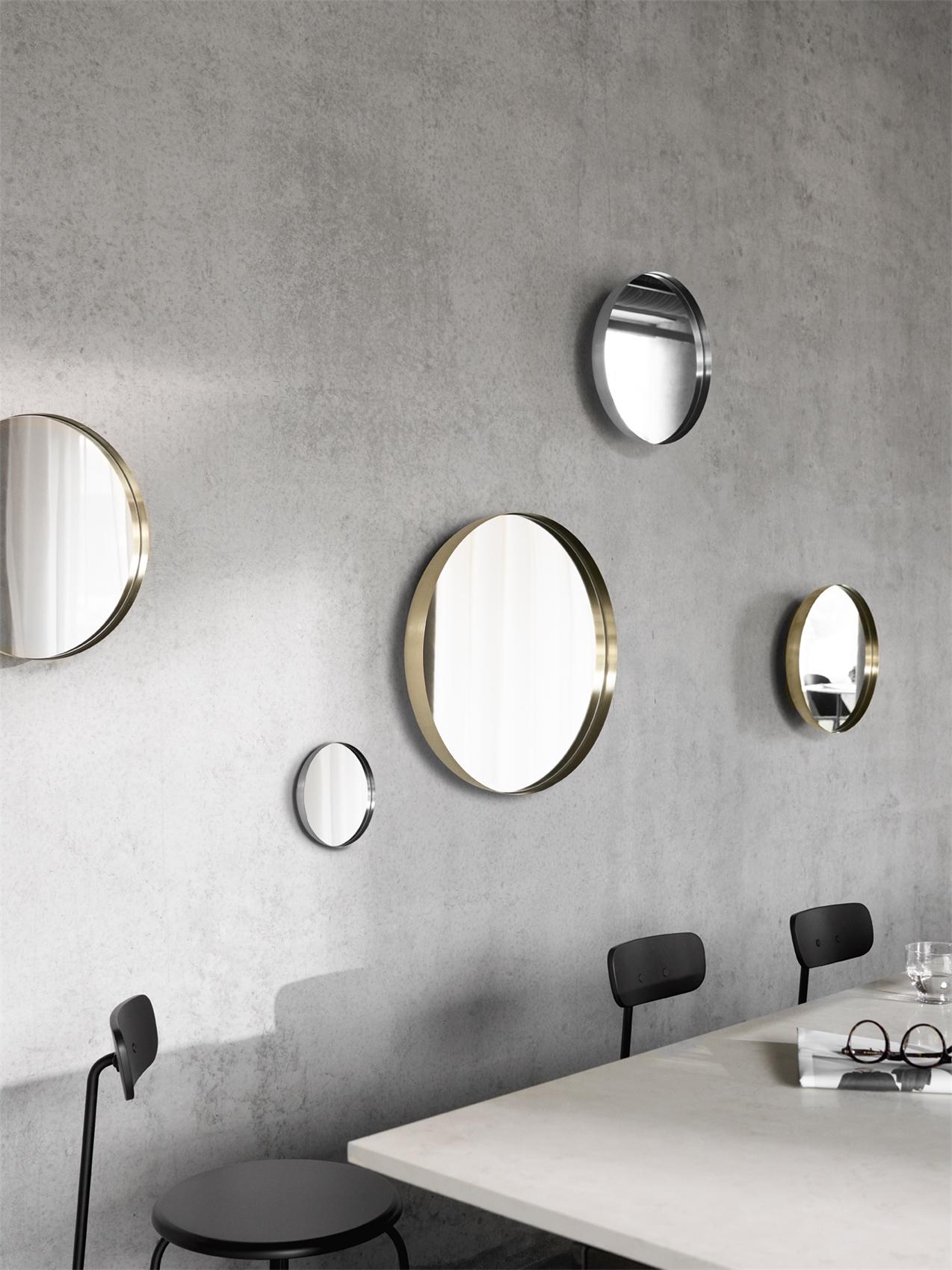 Darkly Mirror, Large, Brass, Designed by Nick Ross im Angebot 1