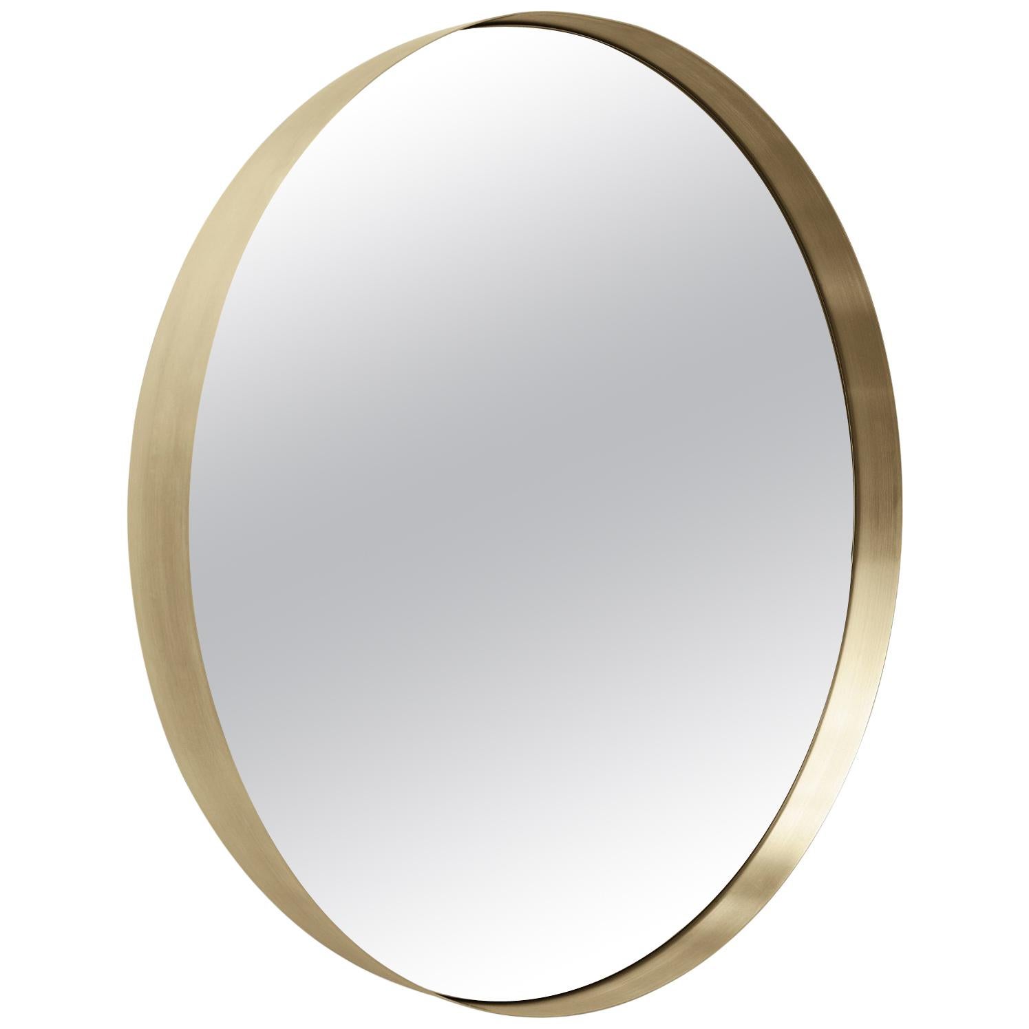 Darkly Mirror, Medium, Brass, Designed by Nick Ross For Sale
