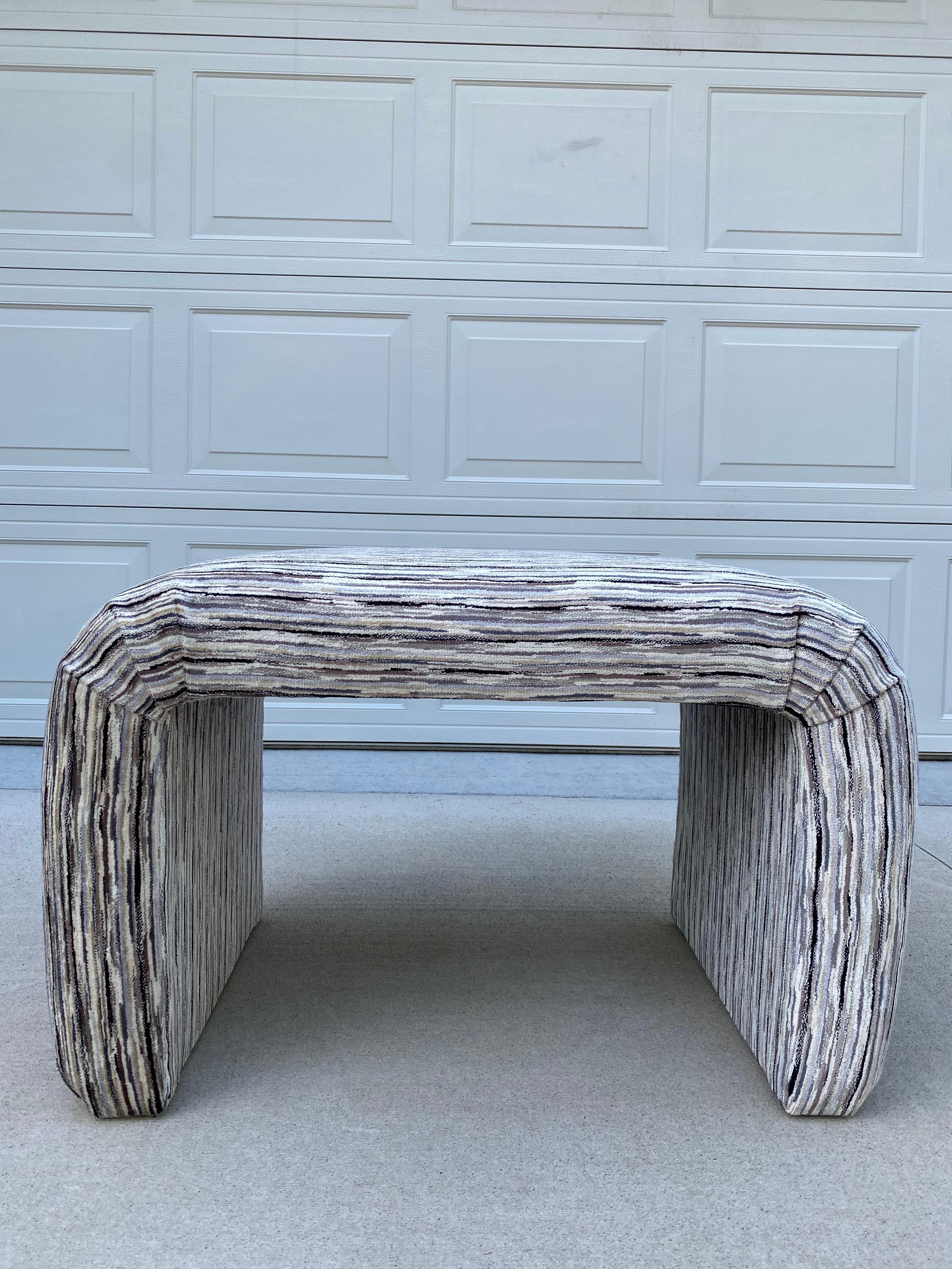 Velvet Darko Waterfall Bench For Sale