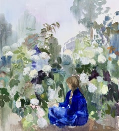 Paradiso (velluto blu + ortensie)