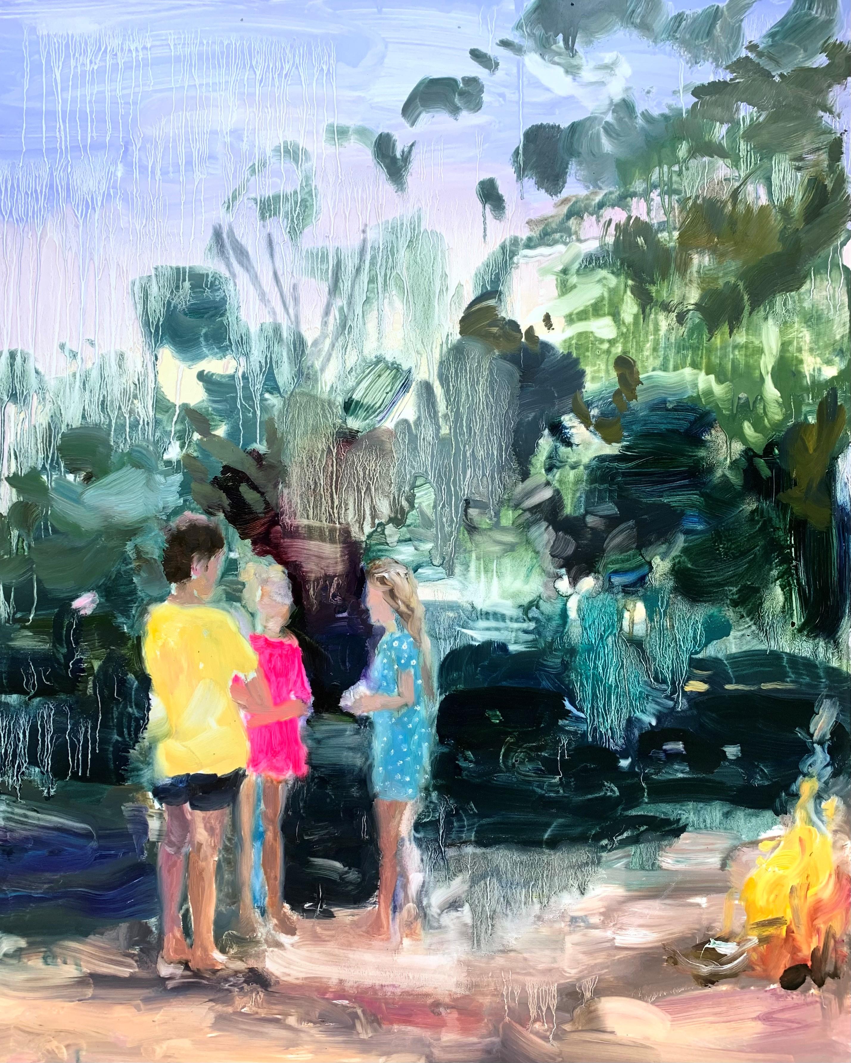 Figurative Painting di Darlene Cole - Paradiso (solstizio d'estate)