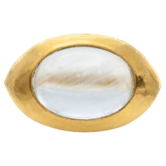 Darlene de Sedle Cabochon Aquamarine Ring