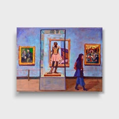 Behind a Woman's Skirt: Expressionist Seascape, Oil on Wood, 2010+