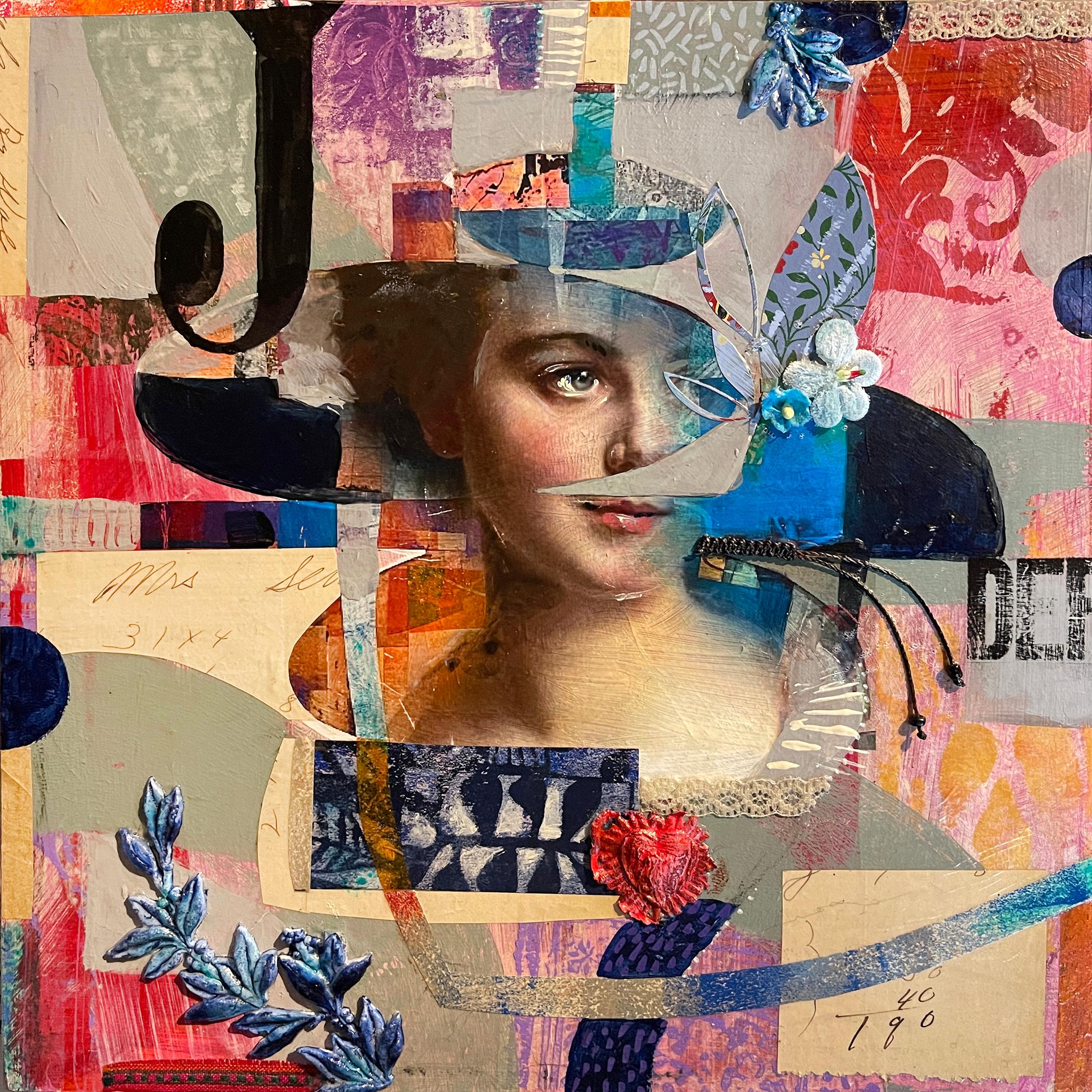 Sin palabras, pintura original - Mixed Media Art de Darlene McElroy