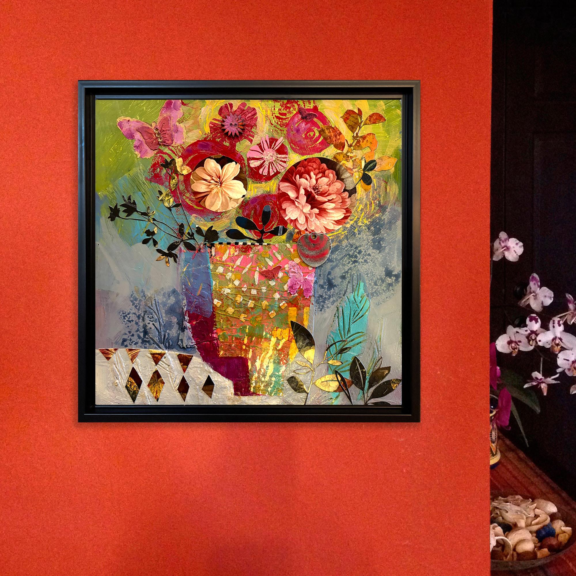 Il primo albore della primavera, dipinto originale - Mixed Media Art Contemporaneo di Darlene McElroy