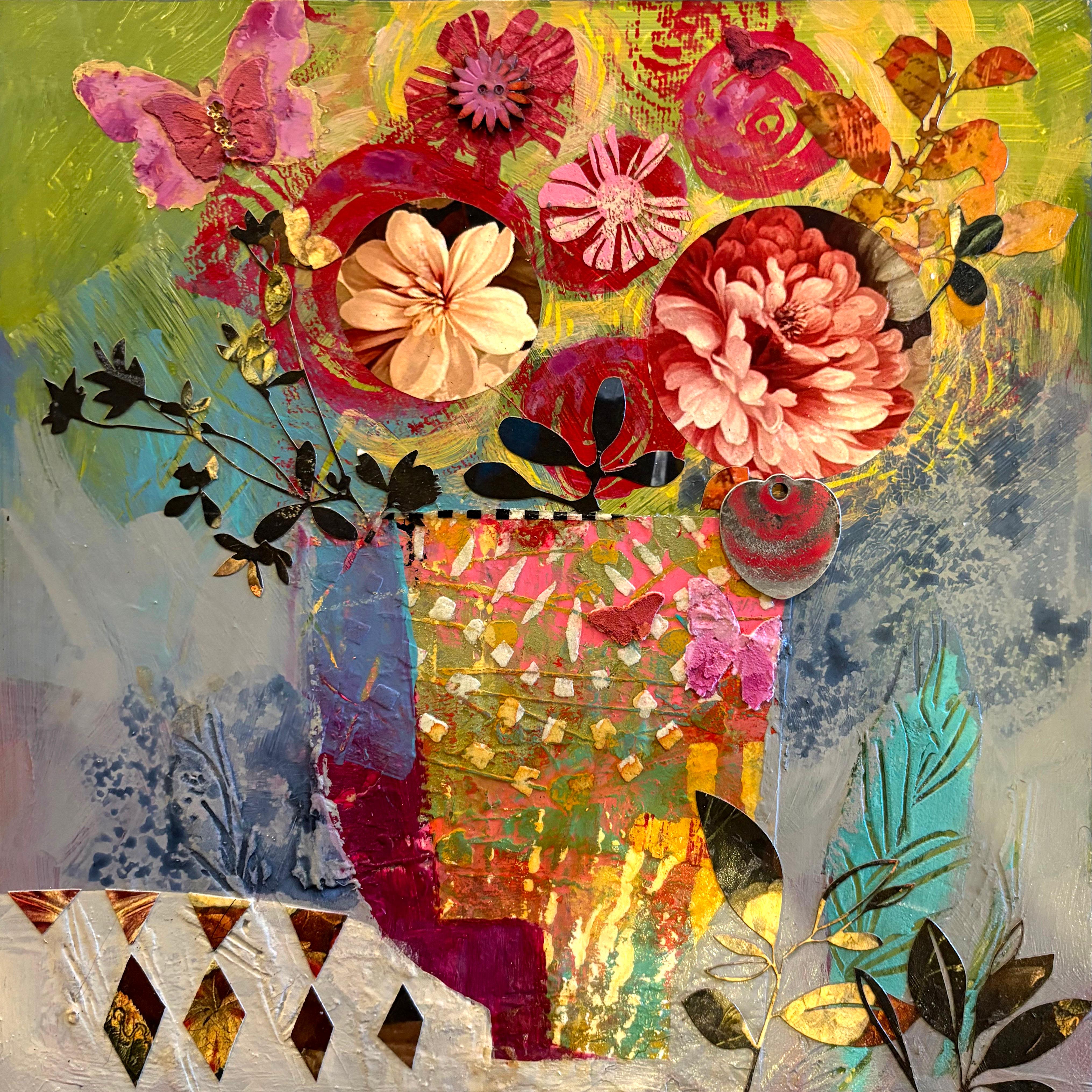Il primo albore della primavera, dipinto originale - Mixed Media Art di Darlene McElroy