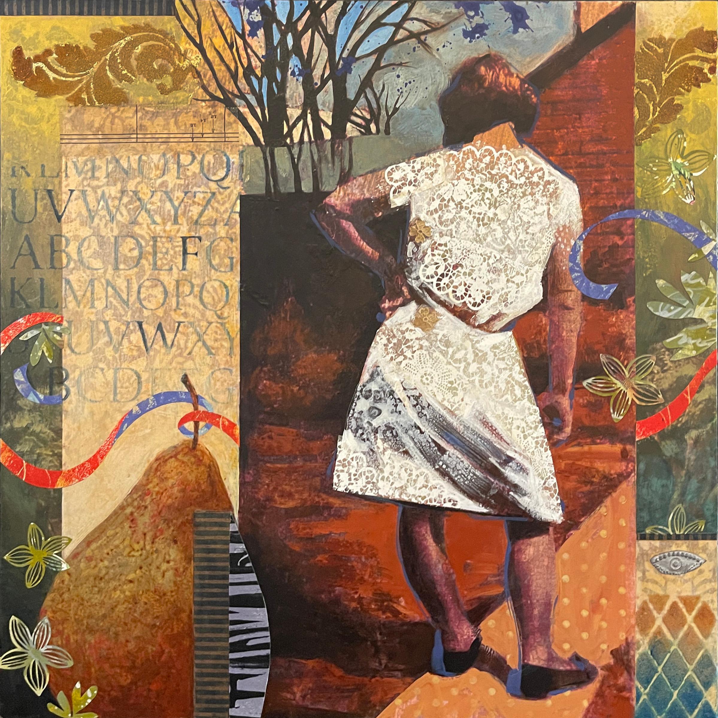 Tenía forma de fruta, Pintura original - Mixed Media Art de Darlene McElroy