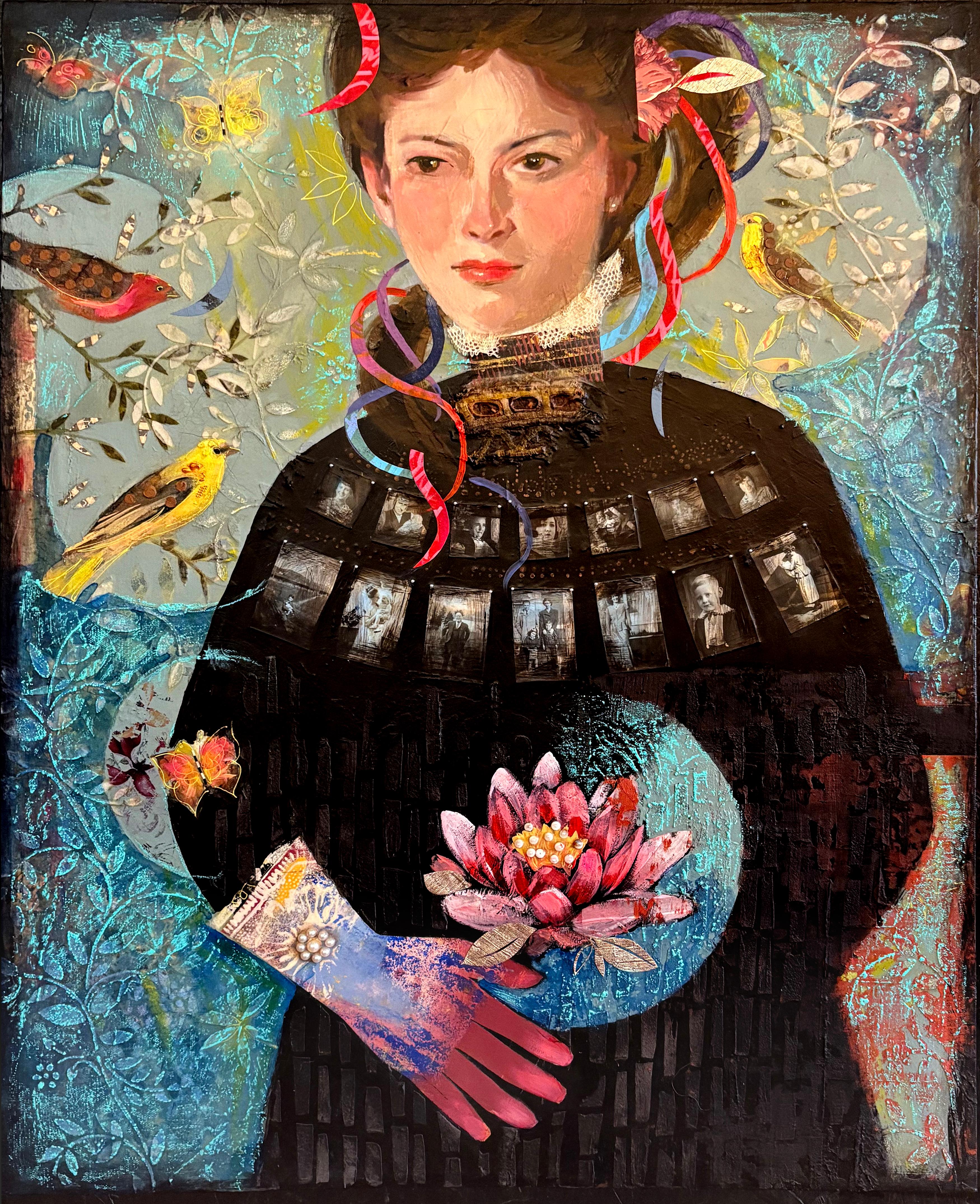 The Past Makes the Present, Original Painting - Mixed Media Art by Darlene McElroy