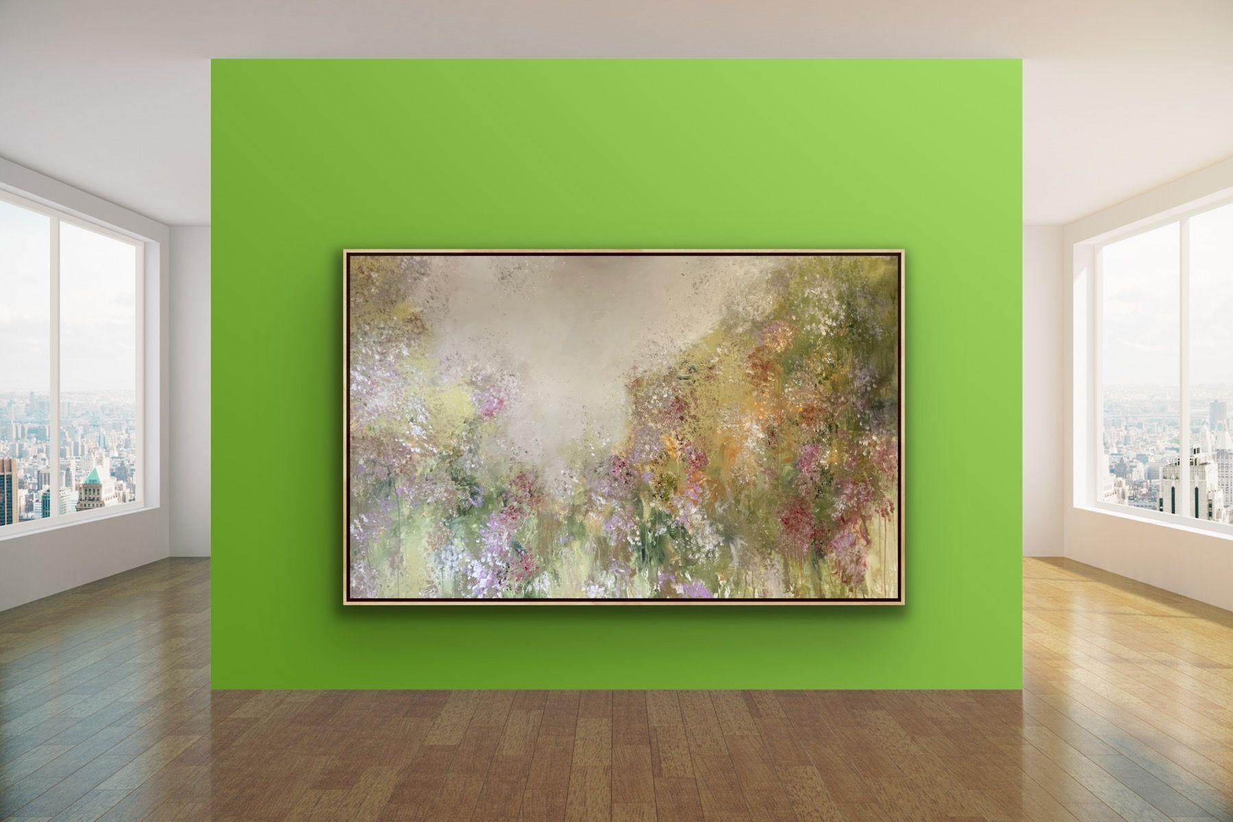 Autumn Limelight, Painting, Acrylic on Canvas For Sale 2