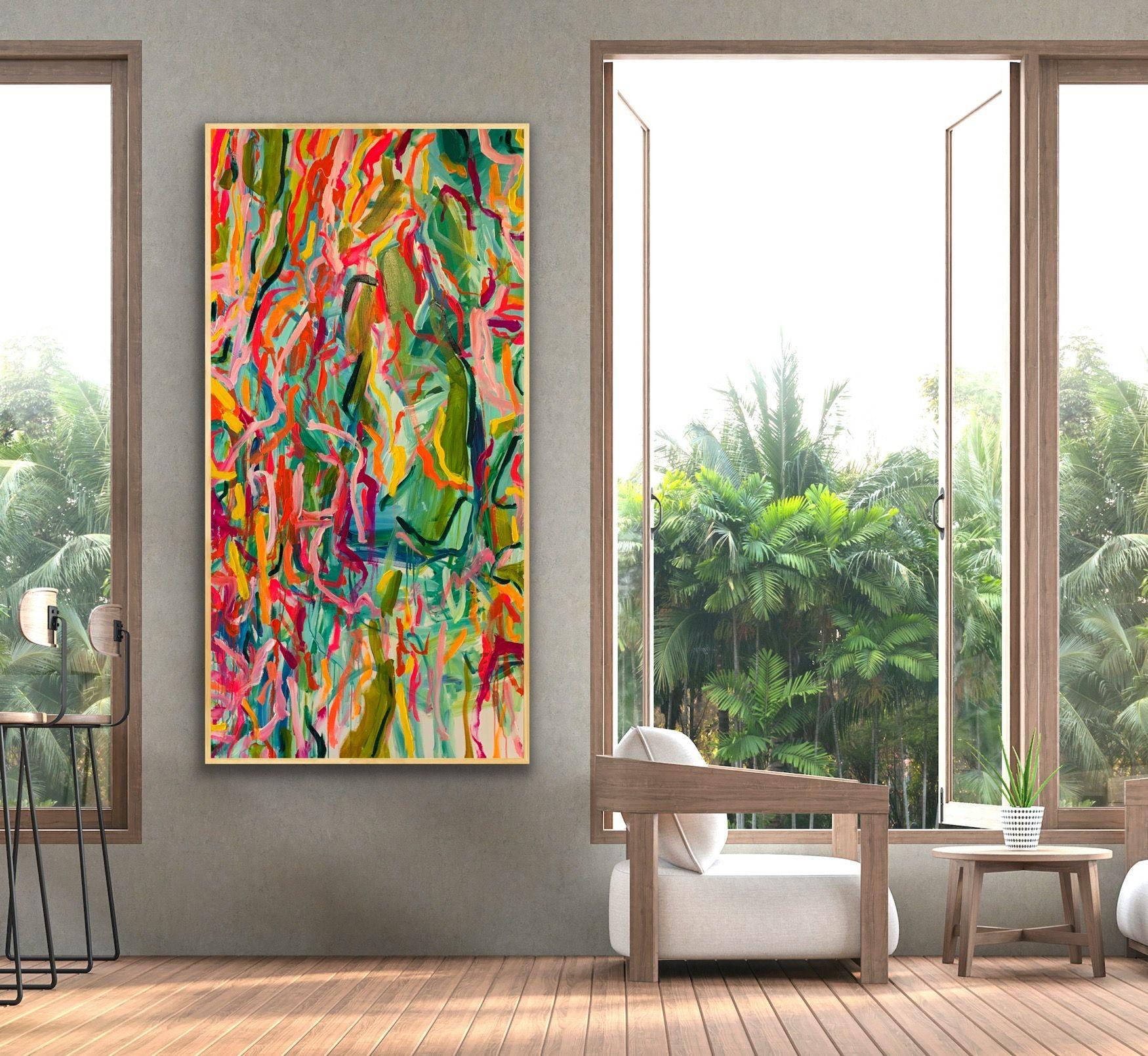 La Dolce Vita, Pittura, Acrilico su tela - Painting Espressionismo astratto di Darlene Watson