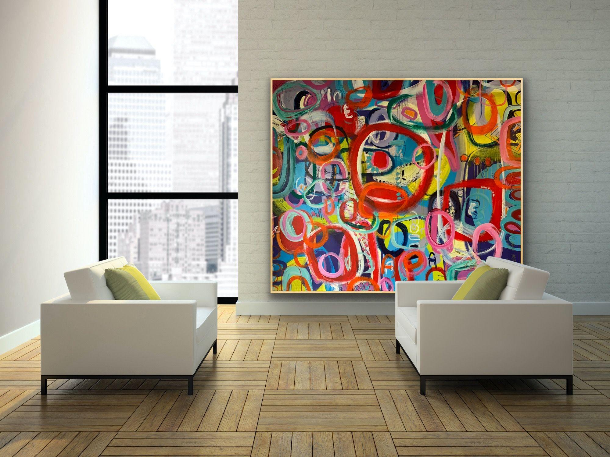 Libra Amor Para Siempre, Pintura, Acrílico sobre lienzo - Painting de Darlene Watson
